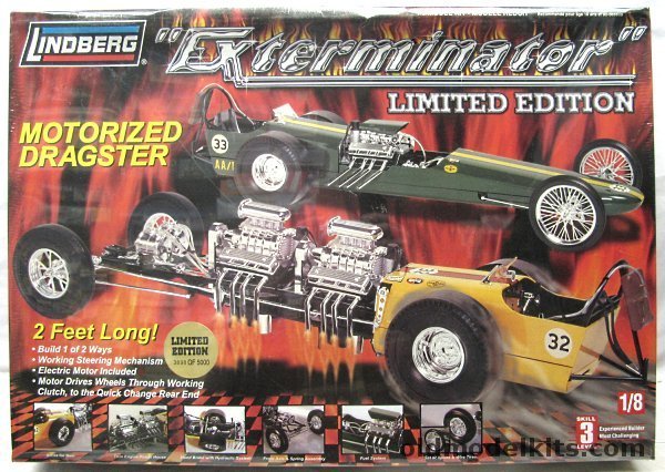 Lindberg 1/8 The 'Exterminator' Motorized Dragster - Limited Edition